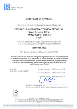 Certificado EIT Getxo